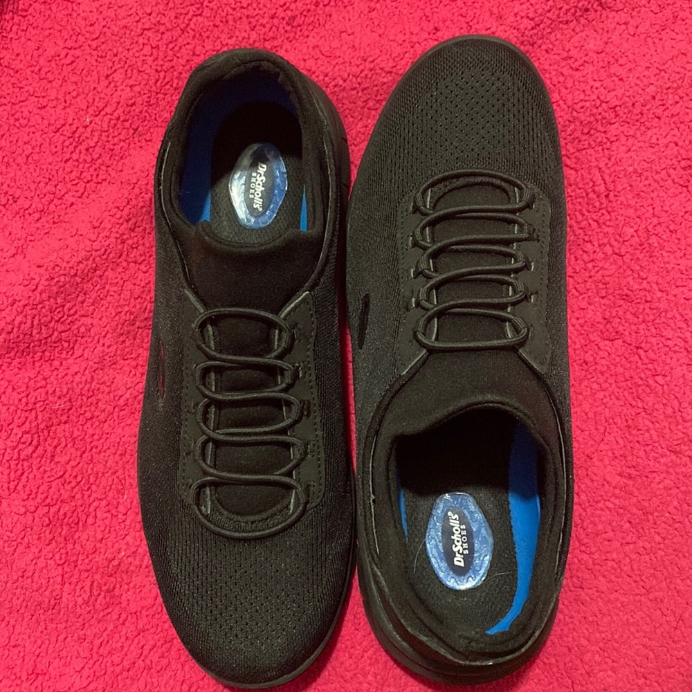 Black slip on sneakers